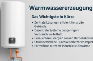 Warmwassererzeugung: Systeme, Energieträger & Effizienz im Überblick
