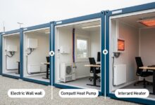 Heizung für Bürocontainer: Effiziente Lösungen im Überblick [Bildinhalt mit KI erstellt]