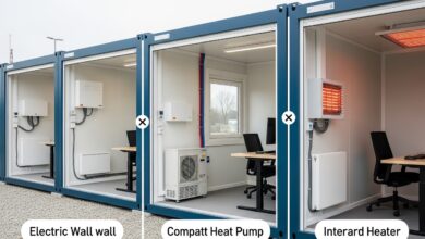 Heizung für Bürocontainer: Effiziente Lösungen im Überblick [Bildinhalt mit KI erstellt]