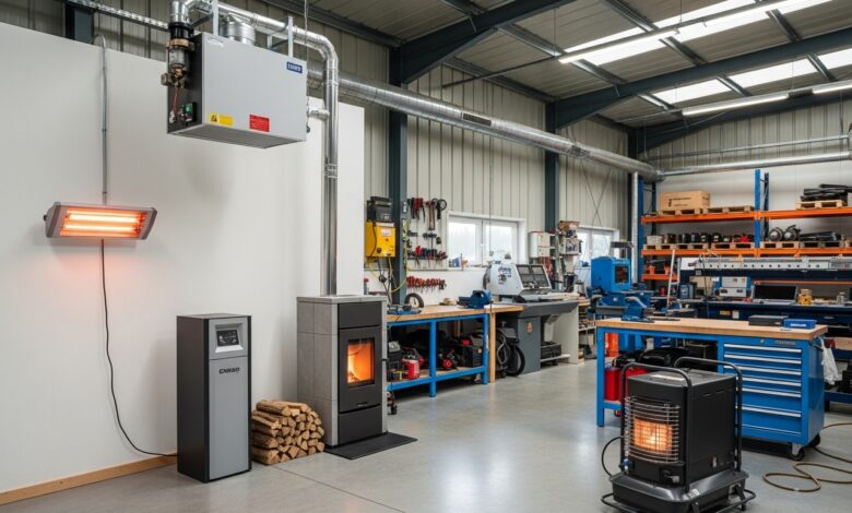 Heizung für Werkstatt - alle Optionen im Vergleich