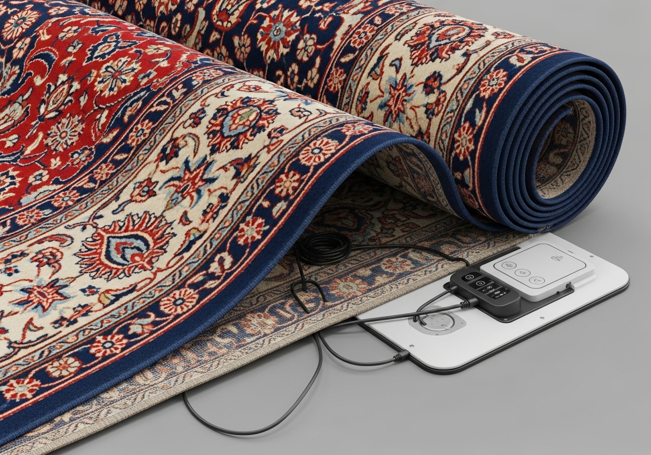 Wärme unter dem Teppich: Teppichheizung erklärt