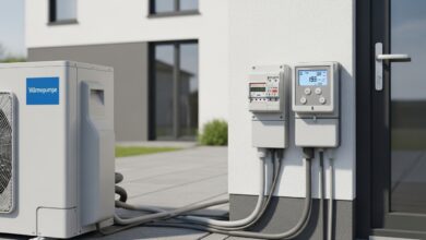 Wärmepumpe und Hausstrom über einen Zähler