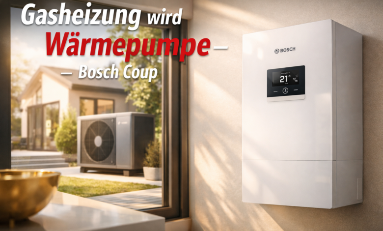 Gasheizung wird Waermepumpe