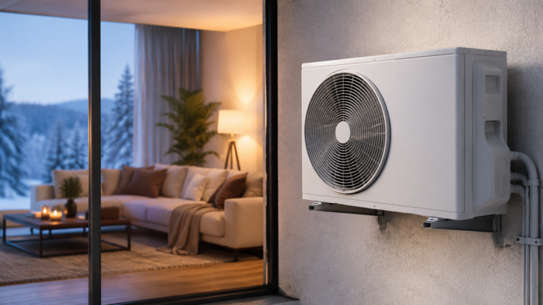 Heizen mit Klimaanlage [Bildinhalt mit KI erstellt]